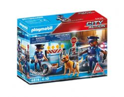 PLAYMOBIL CITY ACTION - BARRAGE DE POLICE #6878